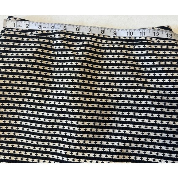 Merona Straight Pencil Knee Length Skirt Geometric Polyester Blend Women Size 4 - Picture 9 of 12
